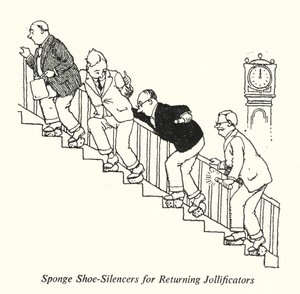 Silenciadores de Zapatos de Esponja para Festejadores que Regresan de William Heath Robinson