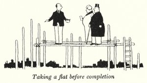 Tomando un piso antes de la finalización de William Heath Robinson