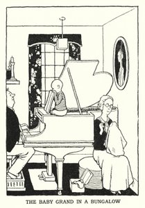 El Baby Grand en un Bungalow de William Heath Robinson