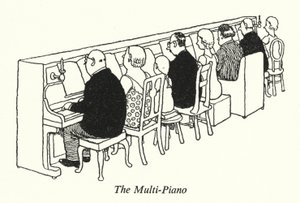 El Multi-Piano de William Heath Robinson