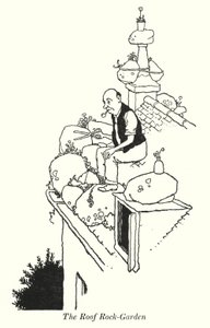 El Jardín de Rocas en el Techo de William Heath Robinson