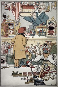 La tienda de juguetes, 1900 de William Heath Robinson