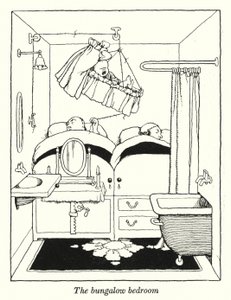 El dormitorio del bungalow