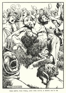 El diablo estaba bien, y el diablo quería ser monje de William Heath Robinson