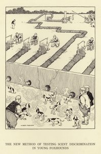 El nuevo método de prueba de discriminación de olores en cachorros de zorro de William Heath Robinson
