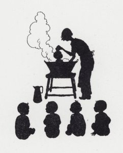 Lavando bebés de William Heath Robinson