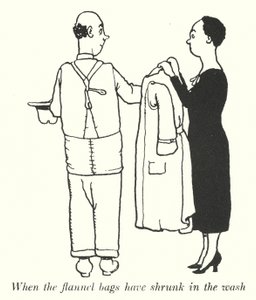 Cuando las bolsas de franela se han encogido en el lavado de William Heath Robinson