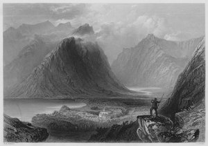 Lodge de Delphi, Connemara de William Henry (after) Bartlett