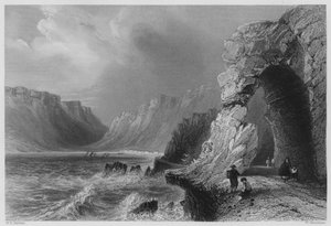 Glenariff, Condado de Antrim (grabado) de William Henry (after) Bartlett