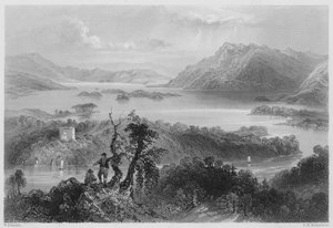 Hazlewood y Lough Gill, Sligo de William Henry (after) Bartlett