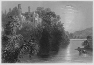 Castillo de Lismore, Condado de Waterford (grabado) de William Henry (after) Bartlett