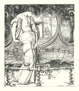 La Dama de Shalott de William Henry (after) Hunt