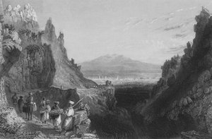 Aproximación a Antioquía, la antigua Anathoth, desde Alepo de William Henry Bartlett