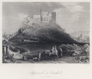 Aproximación a Cashel, desde el Norte de William Henry Bartlett