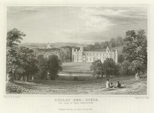 Audley End, Essex, la residencia de Lord Braybrooke de William Henry Bartlett
