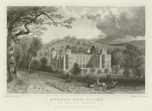 Audley End, Essex, la residencia de Lord Braybrooke de William Henry Bartlett