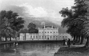 Casa Boreham, Essex, grabado por John Rogers, 1831
