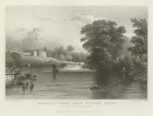 Braxted Lodge, cerca de Witham, Essex, la residencia de P Ducane, Esquire