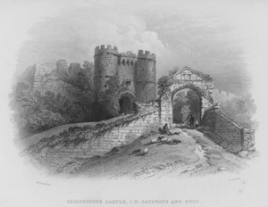 Castillo de Carisbrooke, Isla de Wight, Puertas y Torre del Homenaje