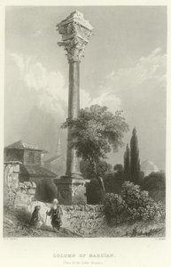 Columna de Marciano, Constantinopla de William Henry Bartlett