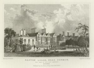 Easton Lodge, cerca de Great Dunmow, la residencia de Viscount Maynard, Essex de William Henry Bartlett