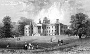 Felix Hall, Essex, grabado por Henry Adlard, 1833 de William Henry Bartlett