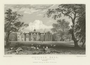 Gosfield Hall, la Residencia de E G Barnard, Esquire, Essex de William Henry Bartlett