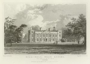 Hill-Hall, cerca de Epping, la Residencia de Sir William Smyth, Essex de William Henry Bartlett