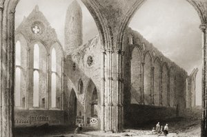 Interior de la Abadía de Hore, La Roca de Cashel, Condado de Tipperary, Irlanda, de 