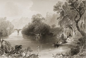Killarney, Puente Viejo de Weir, Condado de Killarney, Irlanda, de 