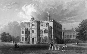 Marks Hall, Coggeshall, Essex, grabado por John Carr Armytage, 1833 de William Henry Bartlett