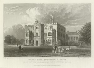 Marks Hall, Coggeshall, Essex, la Residencia de la Sra. Honeywood de William Henry Bartlett