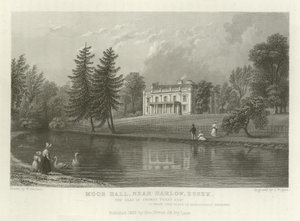 Moor Hall, cerca de Harlow, Essex, la residencia de Thomas Perry, Esquire de William Henry Bartlett