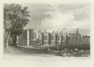 New Hall, cerca de Chelmsford, Essex, ahora ocupado como un convento de William Henry Bartlett
