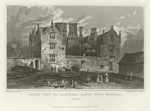 Vista sur de Eastbury House, cerca de Barking, Essex