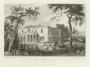Stisted Hall, cerca de Braintree, Essex de William Henry Bartlett
