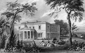 Stisted Hall, cerca de Braintree, Essex, grabado por John Carr Armytage, 1832 de William Henry Bartlett