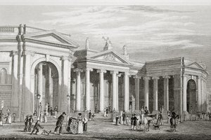 El Banco de Irlanda, Dublín, construido en 1729, de 