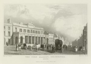 El mercado de maíz, Colchester, Essex