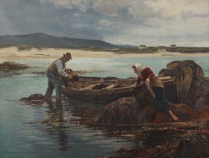 Los recolectores de algas, 1904 de William Henry Bartlett