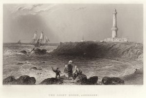 El faro, Aberdeen de William Henry Bartlett
