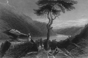 El valle del Shenandoah, desde Jefferson Rock, 1838 de William Henry Bartlett