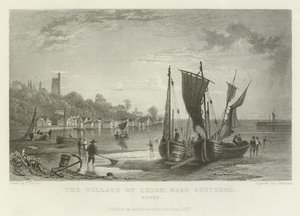El pueblo de Leigh, cerca de Southend, Essex de William Henry Bartlett
