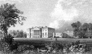 Thorndon Hall, Essex, grabado por Henry Adland, 1831 de William Henry Bartlett