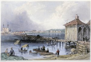 Vista de un puente sobre el río Richelieu en St John
