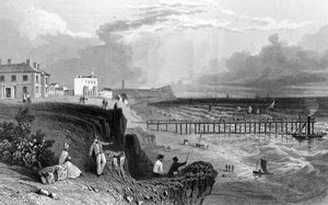 Walton on the Naze, Essex, grabado por William Tombleson, 1832