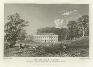 Weald Hall, Essex, la Residencia de C T Tower, Esquire de William Henry Bartlett
