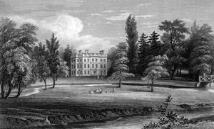 Writtle Lodge, Essex, grabado por William Tombleson, 1832