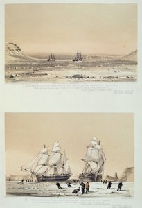 Apariencia notable en el cielo siempre opuesta al sol (arriba) y El Pulgar del Diablo, barcos perforando y maniobrando en el pack (abajo) de 