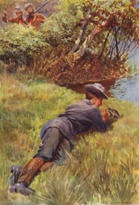 Ilustración para Los Cazadores de Gorilas de R M Ballantyne de William Henry Charles Groome